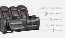 Load image into Gallery viewer, Turbulance Power Reclining Loveseat