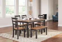 Load image into Gallery viewer, Gesthaven Dining Table with 4 Chairs and Bench