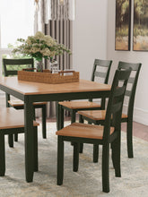 Load image into Gallery viewer, Gesthaven Dining Table with 4 Chairs and Bench (green)