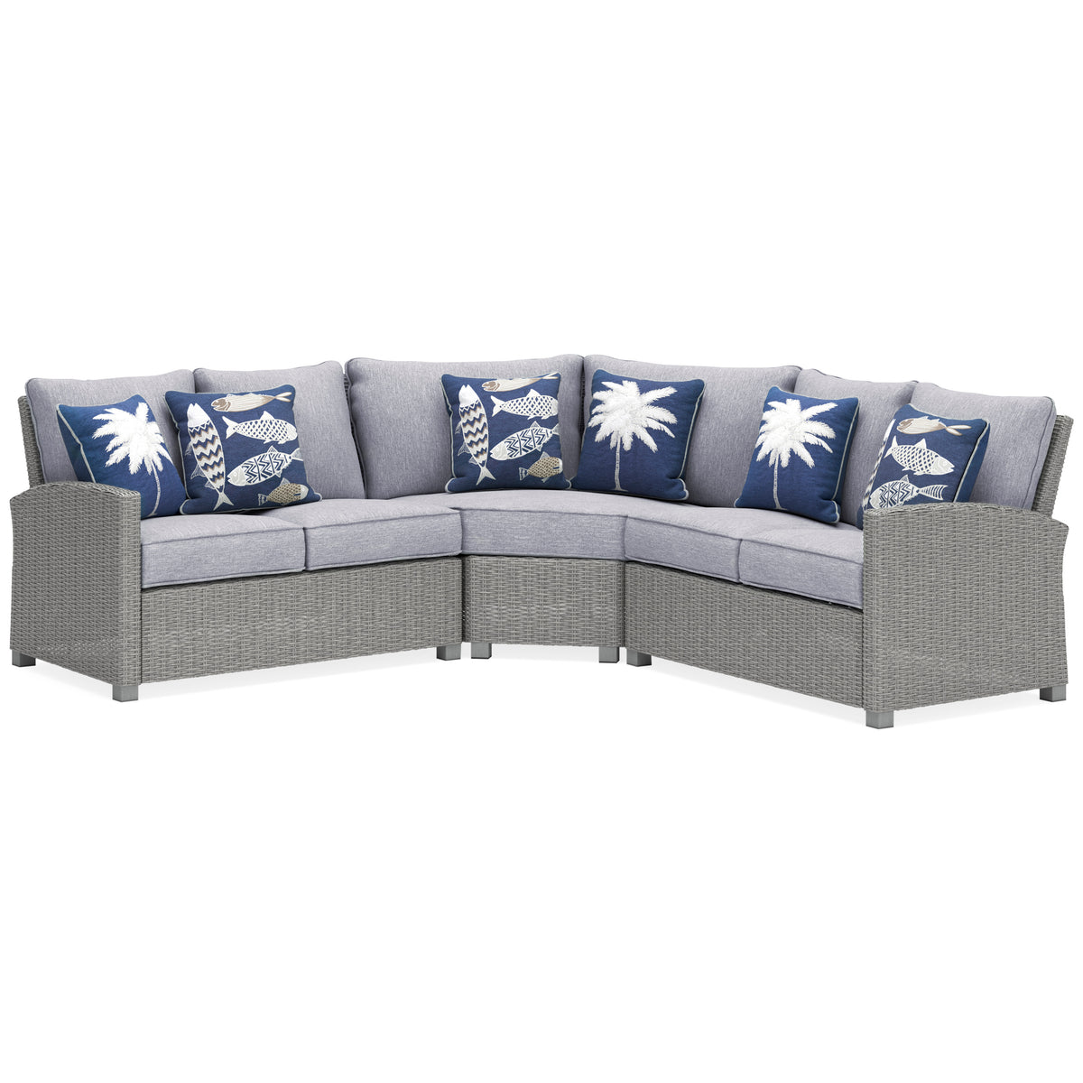 Naples Beach 3Piece Outdoor Sectional Ashley HomeStore