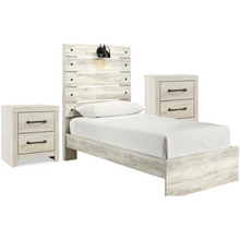 Load image into Gallery viewer, Cambeck Twin Panel Bed with 2 Nightstands