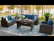 Load and play video in Gallery viewer, Windglow Outdoor Sofa with Cushion