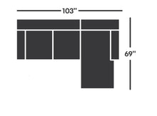 Load image into Gallery viewer, Carnaby RAF 2 Piece Sectional