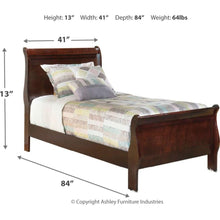 Load image into Gallery viewer, Alisdair Twin Sleigh Bed