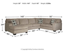 Load image into Gallery viewer, Ballinasloe 3 Piece LAF Sectional