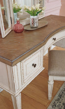 Load image into Gallery viewer, Realynn Vanity, Mirror & Stool