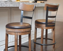Load image into Gallery viewer, Pinnadel Swivel Bar Stool