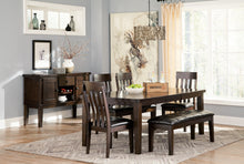 Load image into Gallery viewer, Haddigan Dining Table 4 Chairs and Bench