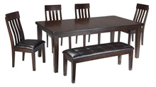 Load image into Gallery viewer, Haddigan Dining Table 4 Chairs and Bench