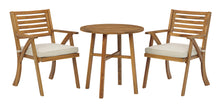 Load image into Gallery viewer, Vallerie Outdoor Chairs with Table Set (Set of 3)