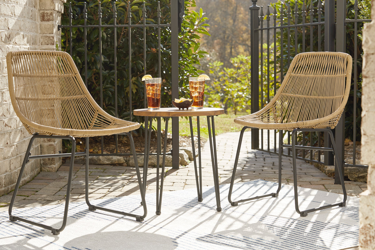 Coral Sand Outdoor Chairs with Table Set (Set of 3) – Ashley HomeStore