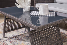 Load image into Gallery viewer, Lainey 4 Piece Outdoor Chat Set Two-tone Gray