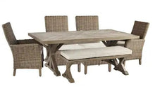Load image into Gallery viewer, Beachcroft Outdoor Dining Table and 4 Chairs and Bench