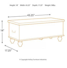 Load image into Gallery viewer, Fossil Ridge Storage Bench