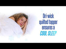 Load and play video in Gallery viewer, Excelsior Stay Cool Mattress Protector & Dri-Cool Topper