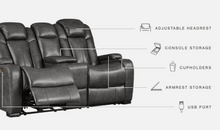 Load image into Gallery viewer, Turbulance Power Reclining Sofa
