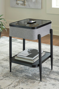 Jorvalee Accent Table - Wireless Charging - & Bluetooth Speaker