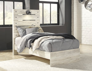 Cambeck Twin Panel Bed with 2 Nightstands
