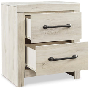 Cambeck Full Panel Bed with 2 Nightstands