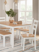 Load image into Gallery viewer, Gesthaven Dining Table with 4 Chairs and Bench
