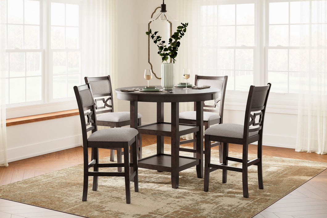 Langwest Counter Table Set - 4 Stools