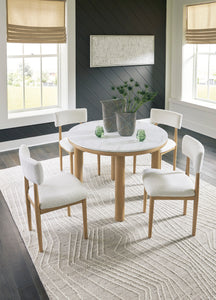 Sawdyn Round Dining Room Set 5 pc