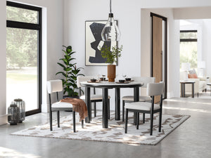 Xandrum Round Dining Room Set 5 pc