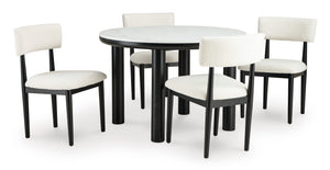 Xandrum Round Dining Room Set 5 pc