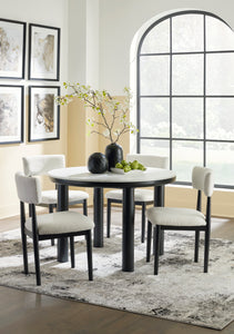 Xandrum Round Dining Room Set 5 pc
