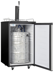 Danby 5.4 cu. ft. Single Tap Keg Cooler in Stainless Steel