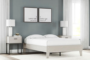 Socalle Full Platform Bed with 2 Nightstands