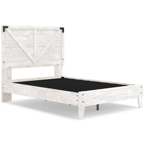 Shawburn Full Panel Platform Bed with 2 Nightstands