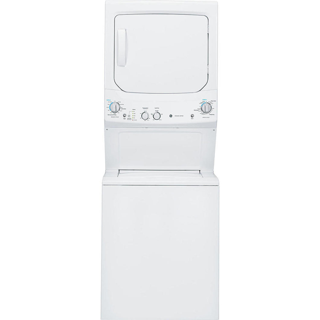Electric Unitized Spacemaker 4.4Cu. Ft. (IEC) Washer / 5.9 Cu. Ft. Dryer White GE