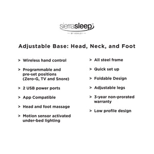 Head-Foot-Massage Model Best Adjustable Base