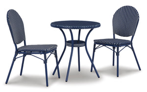 Odyssey Blue Outdoor Table and Chairs (Set of 3)