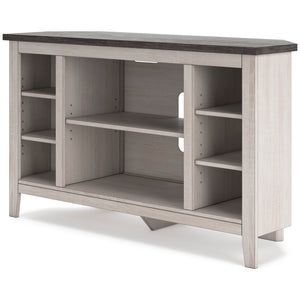 Dorrinson Corner TV Stand with Electric Fireplace