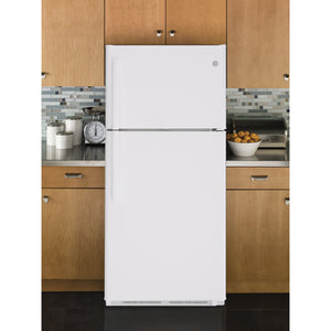 GE® Energy Star 18 Cu. Ft. Top-Freezer Refrigerator White