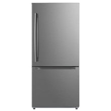 Load image into Gallery viewer, Moffat 18.6 Cu. Ft. Bottom Mount Refrigerator Stainless Steel
