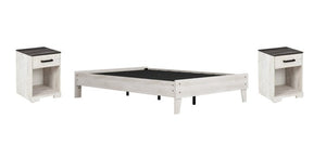 Shawburn Queen Platform Bed with 2 Nightstands