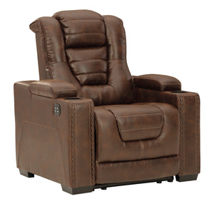 Owner's Box Power Recliner with Adjustable Headrest