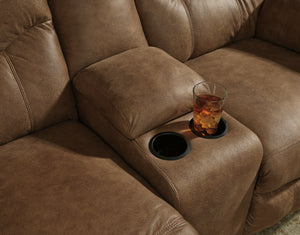 Boxberg Reclining Loveseat W/ Console