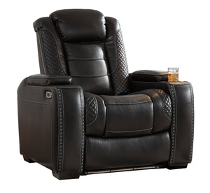 Party Time Power Recliner with Adjustable Headrest