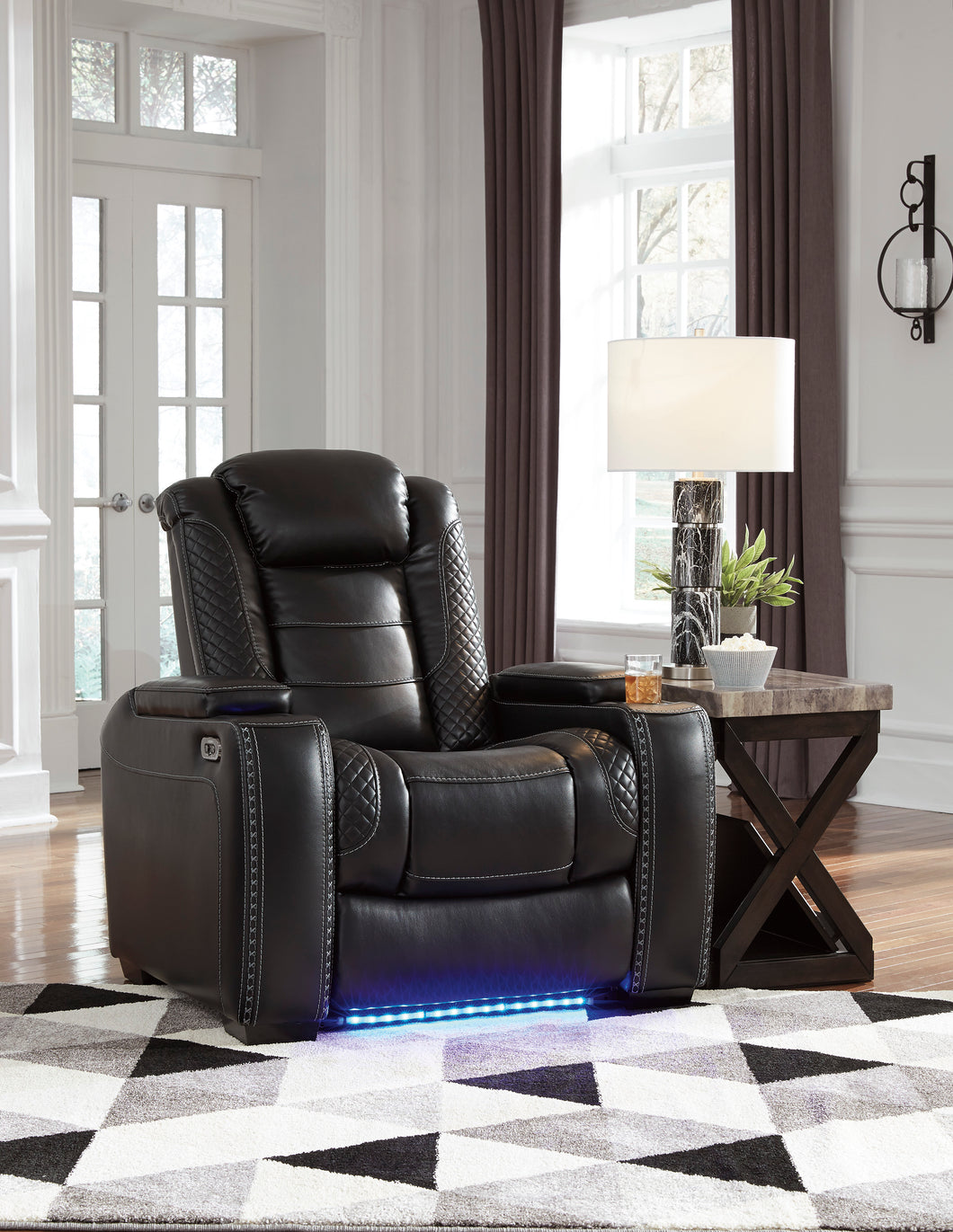 Party Time Power Recliner with Adjustable Headrest