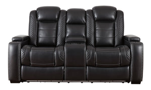 Party Time Power Reclining Loveseat with Console and Adj Head