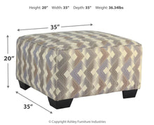 Load image into Gallery viewer, Eltmann Oversized Accent Ottoman
