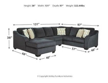 Load image into Gallery viewer, Eltmann 3 Piece Sectional W/ Chaise
