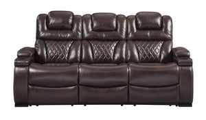 Warnerton Power Reclining Sofa with Adjustable Headrest