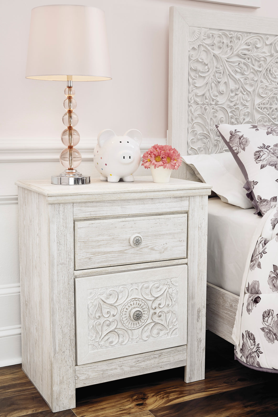 Paxberry Two Drawer Night Stand