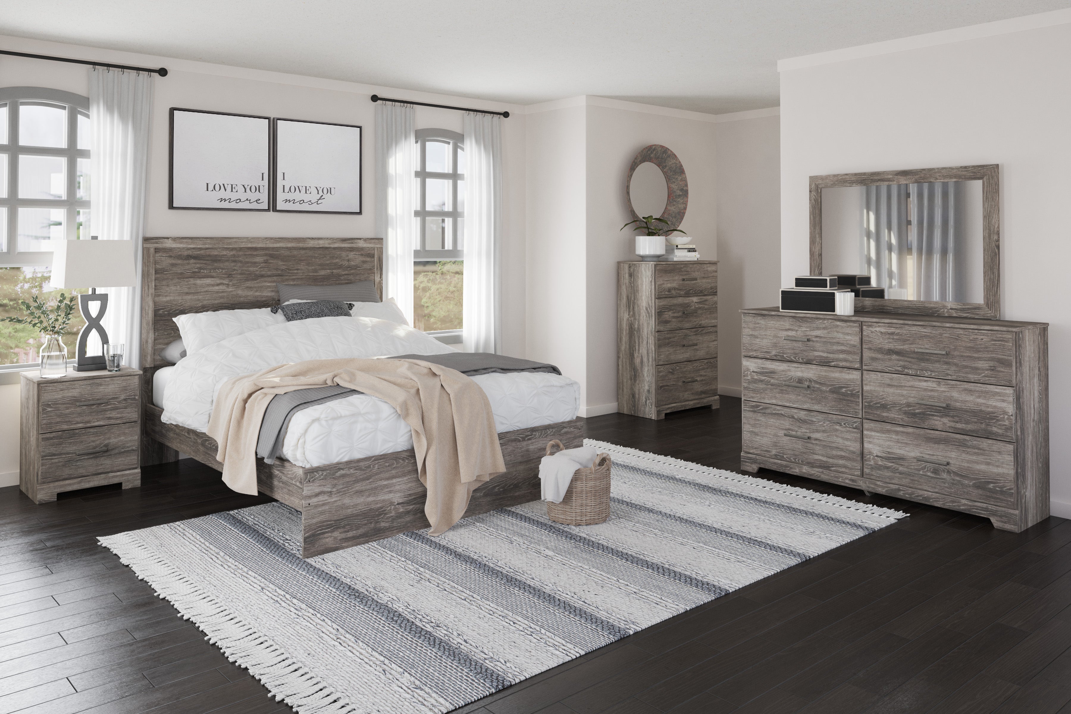 queenbee Edge Queen Murphy Bed with Sofa (78W) | Bestar