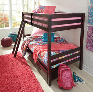Halanton Twin/Twin Bunk Bed w/Ladder
